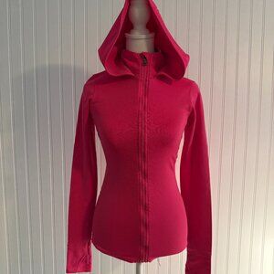 Under Armour Athletic Jacket Zipper Hooded Long Sleeve Hot Pink Women's Size XS